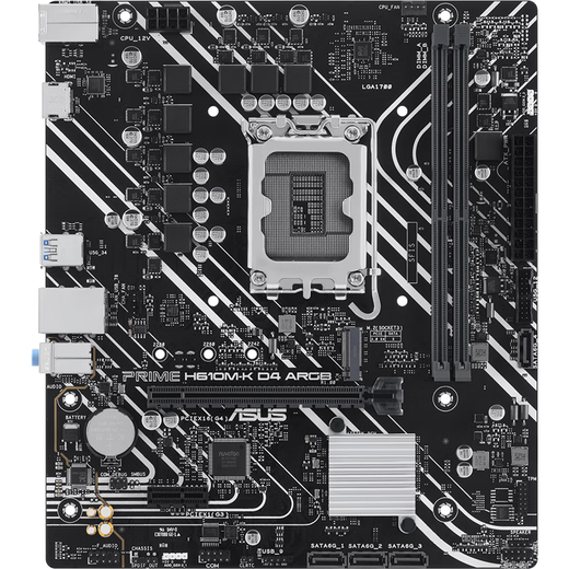 华硕（ASUS）12代CPU主板 i5 12400f 12490f 12600kf 散片 盒装 板U套装 H610M-K ARGB DDR4 i5-12400散片【三年店保】