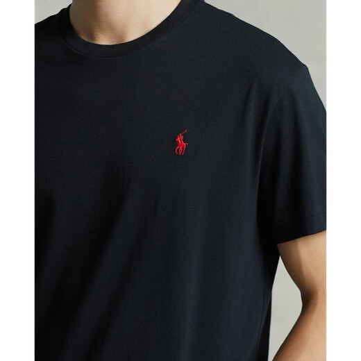 Polo Ralph Lauren 拉夫劳伦男装 经典款定制修身版型短袖T恤RL12050 001-黑色 XS