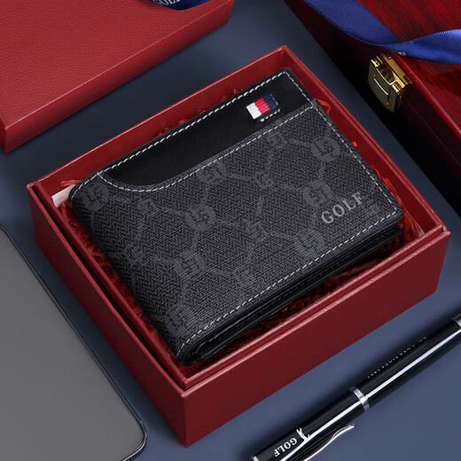 Golf (GOLF) driver's license leather case men's car motor vehicle driving document bag protective cover female card holder driver's license holder gift box