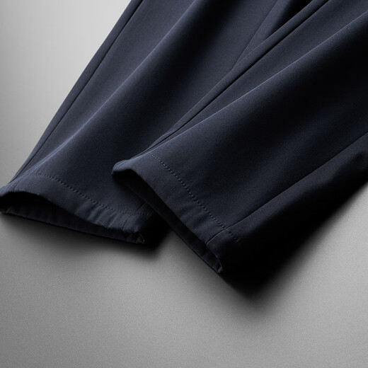 ROMON business casual straight trousers men's anti-wrinkle-free stretch formal men's trousers XK826 black 31