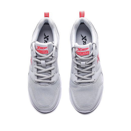
XTEP (XTEP) women's shoes sneakers women's spring breathable mesh light and comfortable street photography retro fashionable casual running shoes light gray red 7001 39