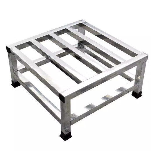 Juli stainless steel base bracket, floor pad, air conditioning bracket, moisture-proof storage rack, load-bearing shelf support frame, height 20cm (one-piece welding), length 80, width 60cm