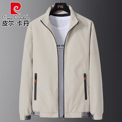皮尔卡丹（pierre cardin）秋季2024年新款男士立领夹克韩版修身潮流户外男装时尚休闲外套 DUS-838灰色 L 105-120斤