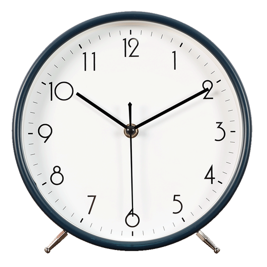 The Story of Time Desktop Desktop Clock Living Room Home Fashion Sitting Clock Simple Modern Table Clock Ornament Stand and Hang Dual-Purpose 2823-Sapphire Blue Stand and Hang Dual-Purpose