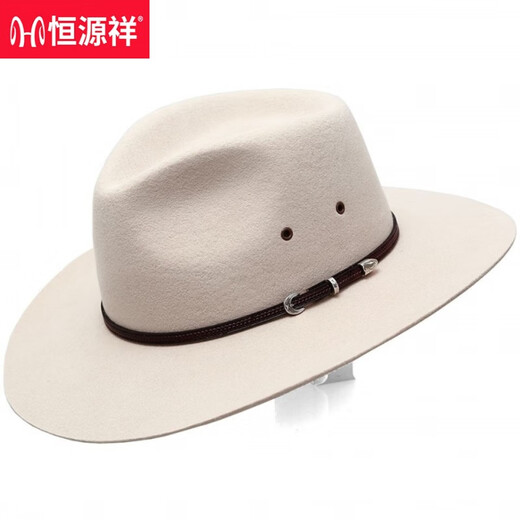 Hengyuanxiang Tibetan hat wool casual cowboy hat women's outdoor horse racing festival hat gentleman's felt hat men's Tibetan hat for men and women brown 54cm