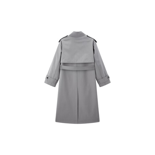 Peacebird [même style dans le centre commercial] Vêtements féminins 2025 Spring Nouveau Silhouette Windbreaker Silhouette A1Bef1396 Gray M 160