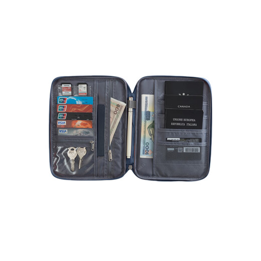 Sac de stockage de documents de voyage portable grande capacité Mult-fonctionnelle Clip de billette