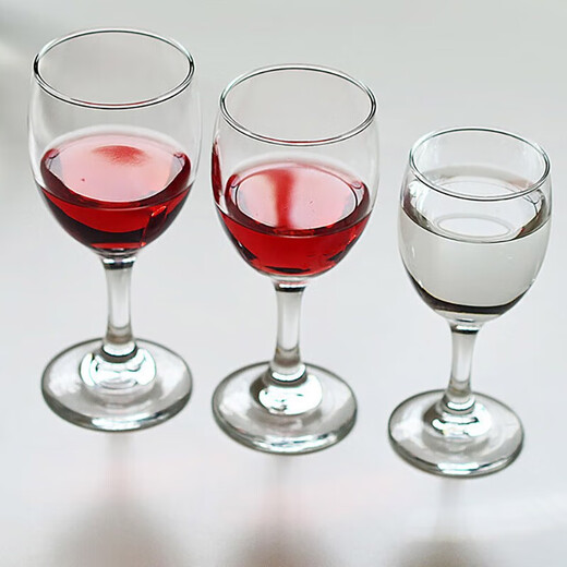 Huirong Tongda red wine glass set goblet glass household white wine glass wine six pieces (about 2 and a half)