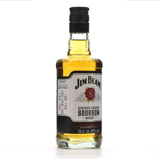 金宾（Jim Beam）进口洋酒白占边波本威士忌 美国金宾波本威士忌酒 金宾波本威士忌200ml