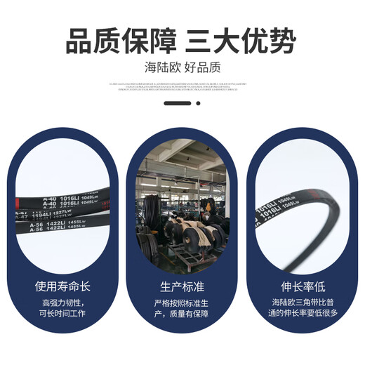 Hailuo European triangle belt A2438-A3937 rubber transmission belt B-type C-type D-type industrial machine cloth belt A 2700