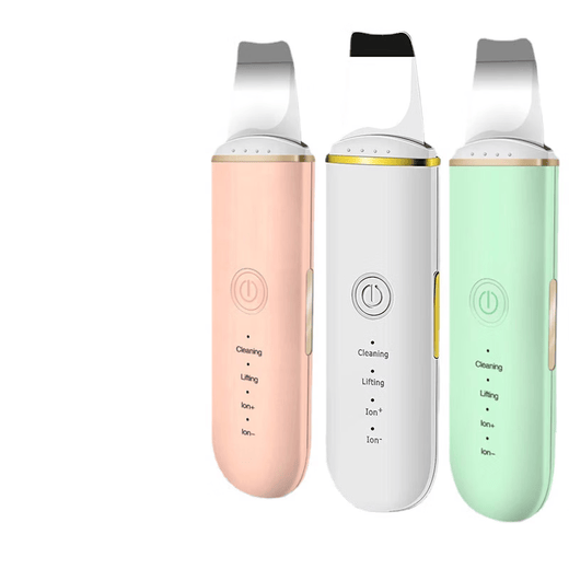 Eugenics Love Dou Ultrasonic Ion Skin Beautifier Skin Scraping Instrument Cleans Dead Facial Skin Removes Blackheads and Scrapes Acne Sonic Cleaning Export Import Skin Scraping Machine Pink Blue