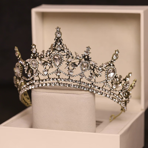 Chenru Birthday Crown Adult 18-year-old Crown Gift Bridal Tiara Princess Attractive High-end Hairband Wedding Dress Three-piece Set
