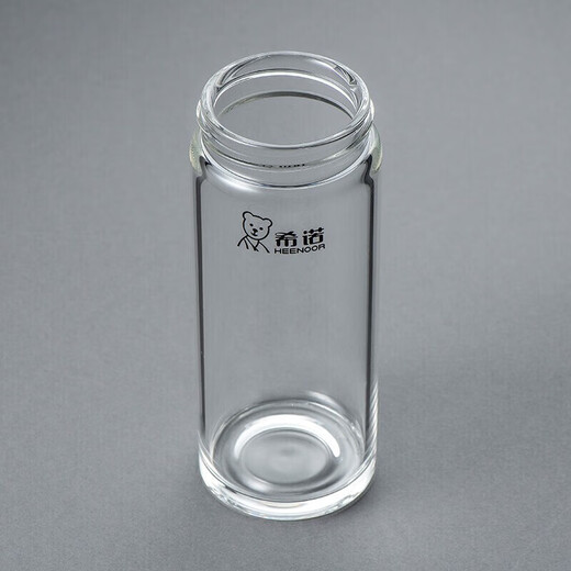 Sino Sino Glass Cup Einschichtmänner und Frauenbetriebsbüro Teetasse XN-6016/6017/1200/6088 1203 Blau-Grau-530 ml [mit Cup-Bürstenset]