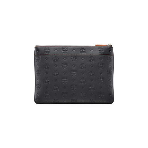 MCM24 new women's bag Klara classic retro casual letter carved women's shoulder crossbody bag clutch bag black