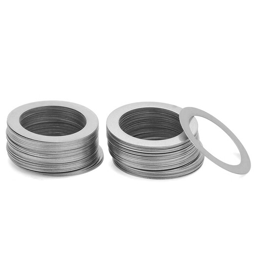 JINGGONG 304 stainless steel ultra-thin gasket metal round thin gasket flat pad bearing gap adjustment gasket M3-M40 3*5*0.1 (100 pieces)