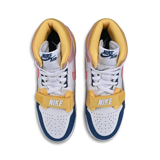 Nike (Nike) Chaussures officielles des navires de navire Air Jordan (GS) AJ312 Cherry Blossom Pink Women's Women's Casual High-Top Basketball Chaussures FD9909-161 36 225 mm
