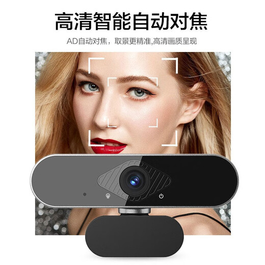 斯泰克（stiger）电脑摄像头高清带麦克风视频通话会议考研复试网课笔记本台式机一体式直播视频家用教学USB外置2K