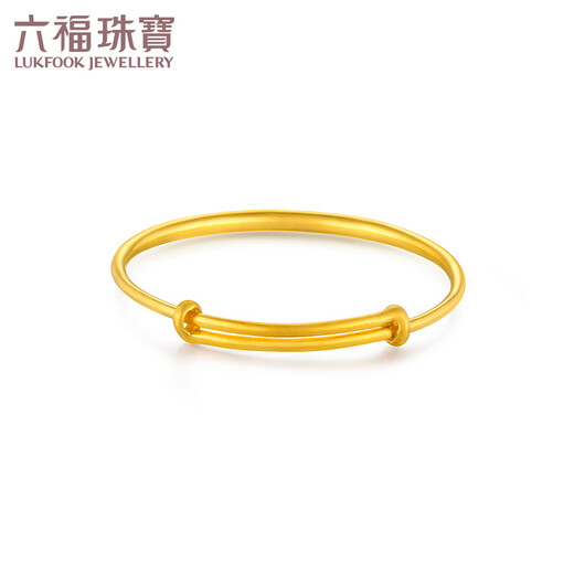 Liufu Schmuck Fuman Family Erbstück Serie Voller Gold einfacher Elementarkreis Alte Gold -Baby -Armband G21TBGB0008 9,92G (einschließlich Arbeitskosten 675 Yuan)