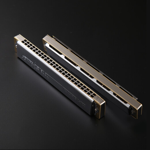 
Tongbao TOMBO harmonica 6624S collection model high-end all-metal copper grid version 24-hole polyphonic harmonica professional performance #F tune [metal copper grid version]