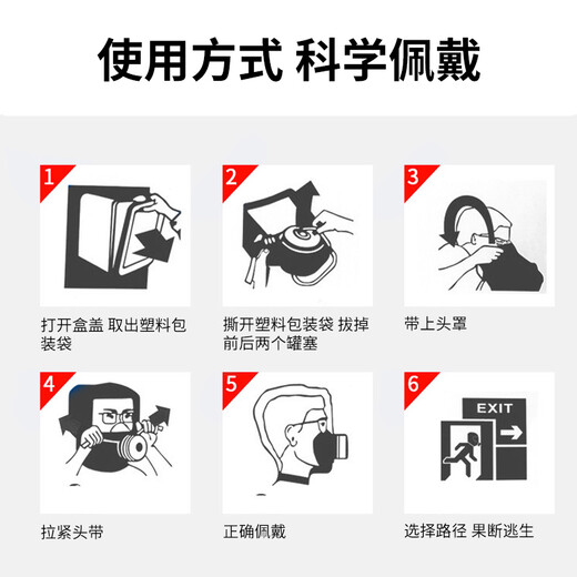 Minggu gas mask fire mask anti-smoke fire mask escape filter self-rescue respirator TZL30 CY1650