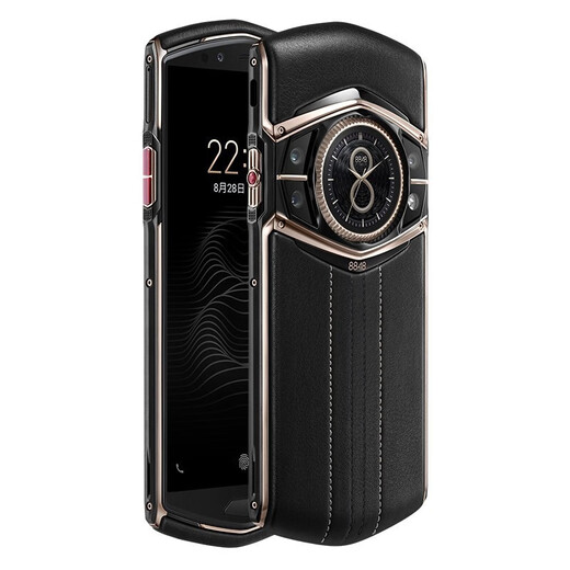 8848 Titanium Mobile M6 Version Full Network Connection 5G (NSA Mode) Flagship Encrypted Light Luxury Business Connection Mobile Titanium Alloy Frame, Snapdragon 865 M6 Customized Cowhide [12G+1T] 5G Full Network Connection 95 New