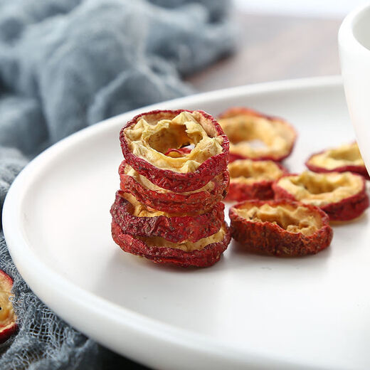 Yuebaizi seed-free dried hawthorn, freshly pitted hawthorn rings, hawthorn slices, specially selected hawthorn hollow rings soaked in water to aid digestion and brewing, 5A grade hawthorn rings, 2 cans
