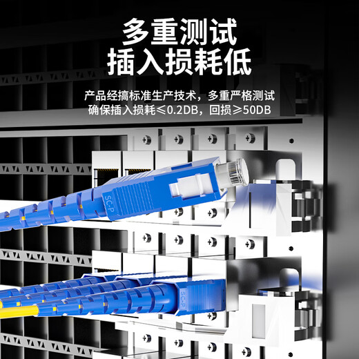 Value meter Telecom grade fiber optic jumper SC-SC (UPC) single mode single core Low smoke halogen-free environmentally friendly home fiber optic cable Transceiver pigtail 35 meters ZLG0-SCSC35