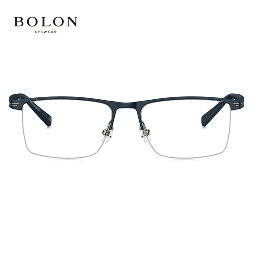 
BOLON Tyrannosaurus Glasses Optical Frame Business Eyebrow Frame Myopia Glasses Frame can be equipped with anti-blue light office matching degree BJ7375 B70-Shallow Gun/Mumbling Dark Blue Single Frame