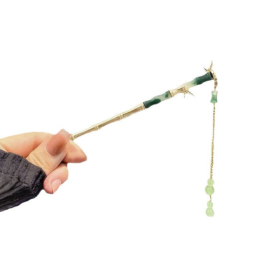 He Jiagong's orchid tassel high-end hairpin Chinese ancient style hairpin new Chinese style hairpin rocking Hanfu hairpin magnolia flower hairpin