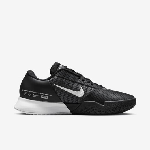 耐克（NIKE）男款Zoom运动鞋网球鞋缓震轻质耐磨抓地春秋百搭DR6191 Black/White 9.5