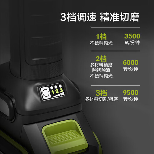 威克士（WORX）角磨机无刷打磨切割抛光锂电充电角向磨光机电动工具 WU806+WU3884.0双电快充