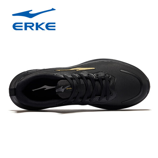 
Hongxing Erke men's shoes summer 2025 new dad soft sole sneakers mesh shoes mesh men's running shoes breathable casual shoes 3523 black gold [waterproof upper-3285 same style] 42 regardless of age