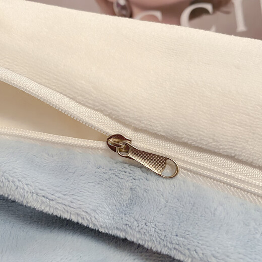 Yalu winter milk velvet quilt cover single piece 150x200x230cm thickened coral velvet quilt cover bed sheet four-piece set milk white + baby blue thickened milk velvet 1.2m bed sheet three-piece set - quilt cover 150*200cm