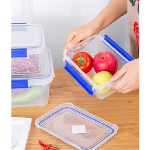 Sperren Schloss große frische Koffer mit Deckelhotel Küche gefrorener Lebensmittelablagerungsbox transparent frische Koffer Rechteckige Kunststoffbox 10000 ml plus High-End-Modell 9926