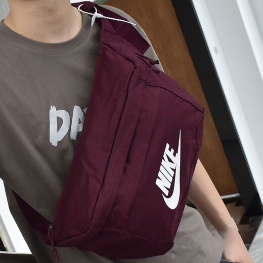 Nike (Nike) Crossbody Bag Herrenbeutel Frauenbeutel Taillenbeutel Sportsack Casual Bag Outdoor-Fitness-Taschen Umhängetasche Brustbeutel BA5751-681 Burgund, unterliegt dem tatsächlichen Thekenartikel