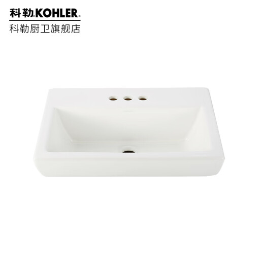 XMSJ科勒门店台上盆派丽蒙22寸时尚脸盆台盆面盆陶瓷14715 14715X-1-0适合单孔面盆龙