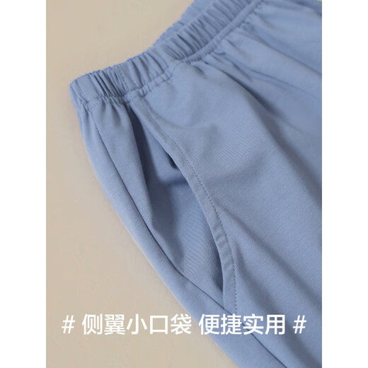 莫代尔睡衣男士纯棉夏季薄款短袖裤可外穿新款全棉家居服套装夏天 16763 L (建议 110-115斤)