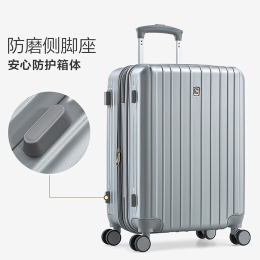 
Avas suitcase 20-inch can be used on board the plane top ten brands of trolley boxes large capacity travel bag password box texture silver gray [more wear-resistant] 80% of customers choose 24-inch [3-5-day midway trip] 40% choose