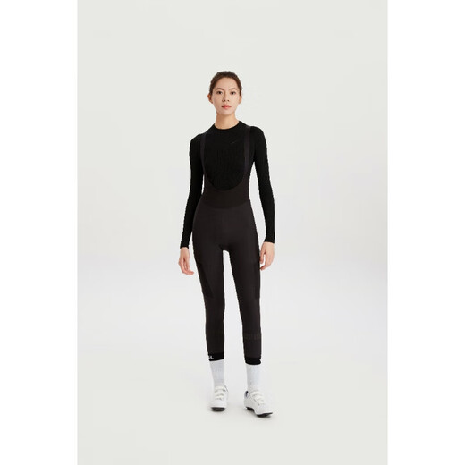 Decathlon Cycling Jersey Cycling Pants Women's Cycling Bib Trousers Autumn and Winter Slim Sports Pants Black L-4933961