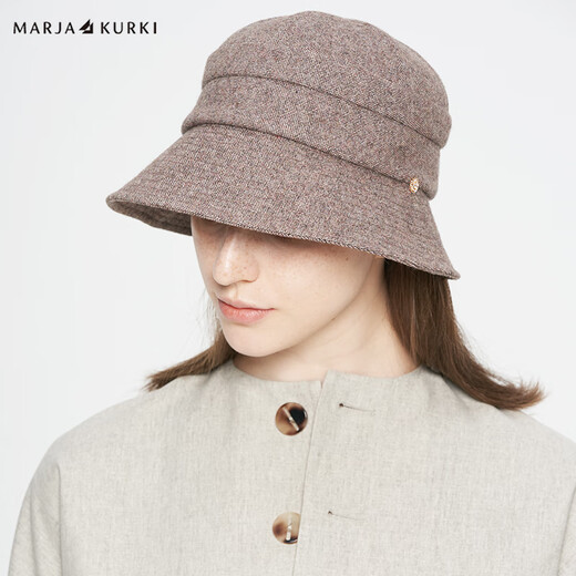 Maria Gucci Fisherman Hat Women's Warm Windproof Wool Basin Hat Elegantly Modifies Face Shape Distant Mountain Sunny Day 6OO951978 Hua Ka