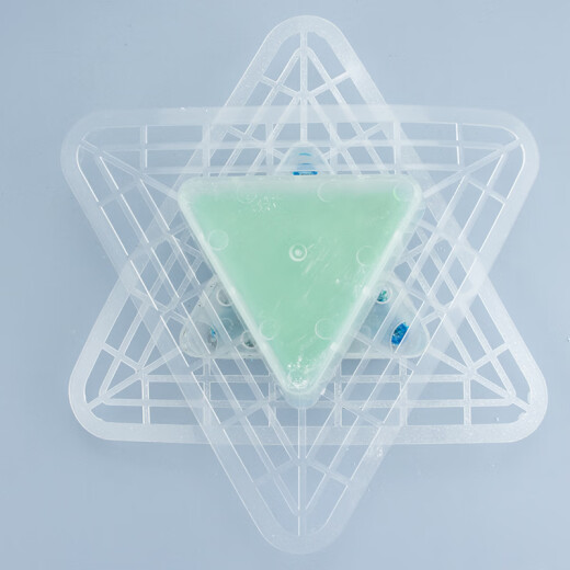 冰禹 BYQ-653 小便池芳香块 尿斗香饼三角块厕所除味剂洁厕灵防堵芳香球 2片/包*5包