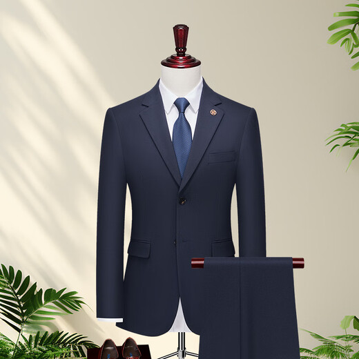 DVHNMK Luxury Brand Herrenanzuganzug Anzug Hersteller formelles Wege Business Casual Wedding Kleid Single Row Zwei-Pin-Anzug Schwarz (Anzug + Weste + Hosen) [Spot Speed] 3xl (Empfohlen 145-158jin [Jin gleich 0,5 kg]) [Spot Speed]