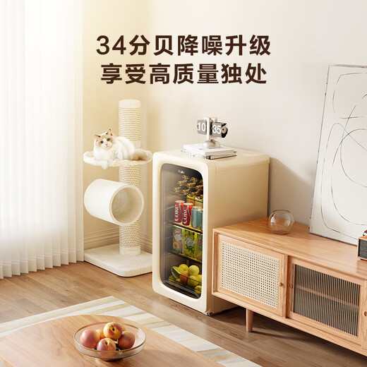 Haier 92 liters living room office ice bar household national subsidy 20% freezer freezer beverage fruit tea fresh cabinet freezer small refrigerator small freezer LC-92LH9EY1