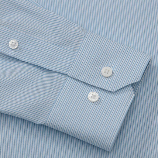 
MAILYARD/Melya long-sleeved shirt Business and casual men's professional striped slim-fitting shirt 826 blue and white strips XS /38S