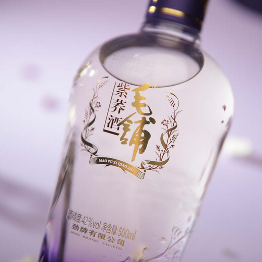 Jin brand Maopu tartary buckwheat wine, herbal wine, purple buckwheat wine, 42 degrees, 500ml*6 bottles, whole box, New Year gift, health wine