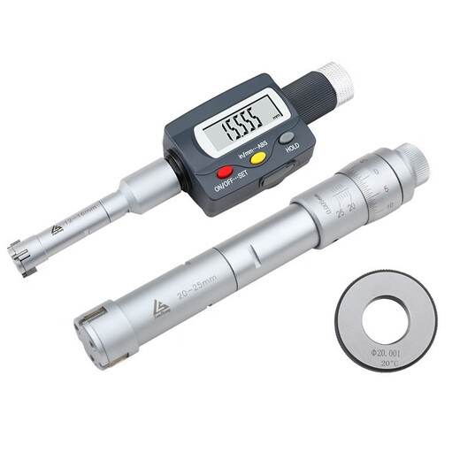 Shantoulin Village three-measuring three-claw inner diameter micrometer three-point inner diameter micrometer hole diameter high accuracy 0.001 digital display Machinery Machinery 271-15920-25 ring gauge