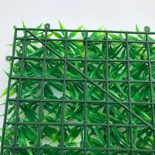 Win the show, simulated plant wall, green plant wall background wall, green simulated plant mall advertising door head artificial decoration, broad-leaf grass 40*60CM piece