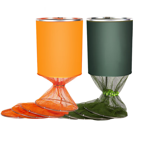 DiaoLongWang Fish Protector Stainless Steel Ring Fish Protector Universal Rubberized Black Pit Fishing Protector Platform Fishing Net Pocket Supplies 25cm 0m Green Fish Protector Diameter Length 1.5 Meters