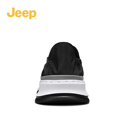 Chaussures pour hommes Jeep Printemps et automne léger respirant des chaussures de toile de pédale d'un pied Foot's Foot Sole Sole Casual Chores non glissa Lazy Driving Chaussures Black (Sports Taille) 41