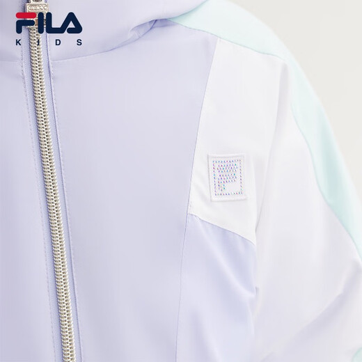 Fila Fila Children's Clothing Children's 2023 Winter Mid-Winter Big Children's Girls Woven Jacket Down Jacket Warm Suit Cool Purple-PU 165